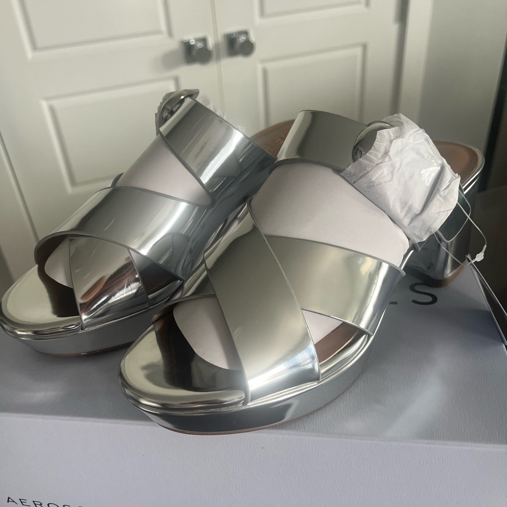 Aerosoles Women's Silver Sandals